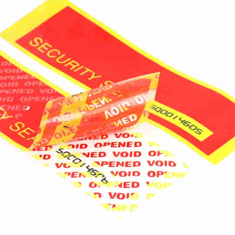 Easy Tear Security Custom Serial Number Barcode Sel ( (8)