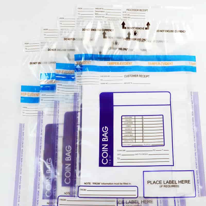 Heavy Clear Tamper Evident Coin Security Deposit Bags with Handle (4)