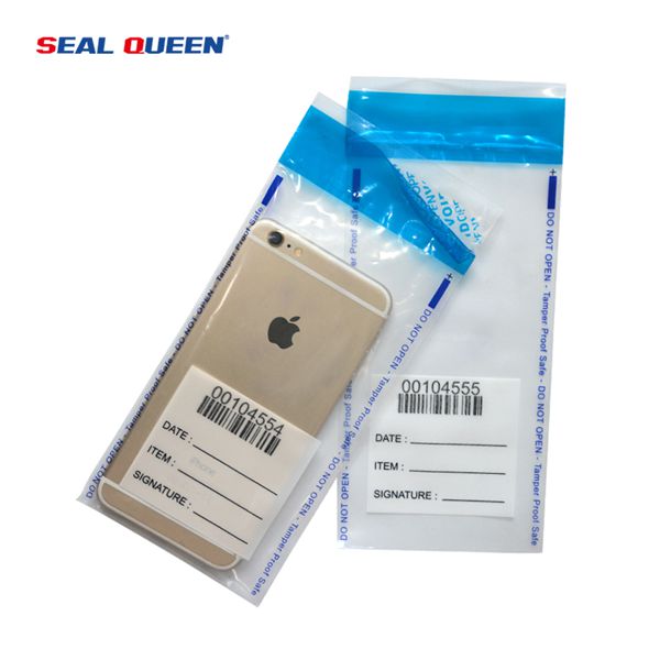 Tamper proof safety bag evidence pocket